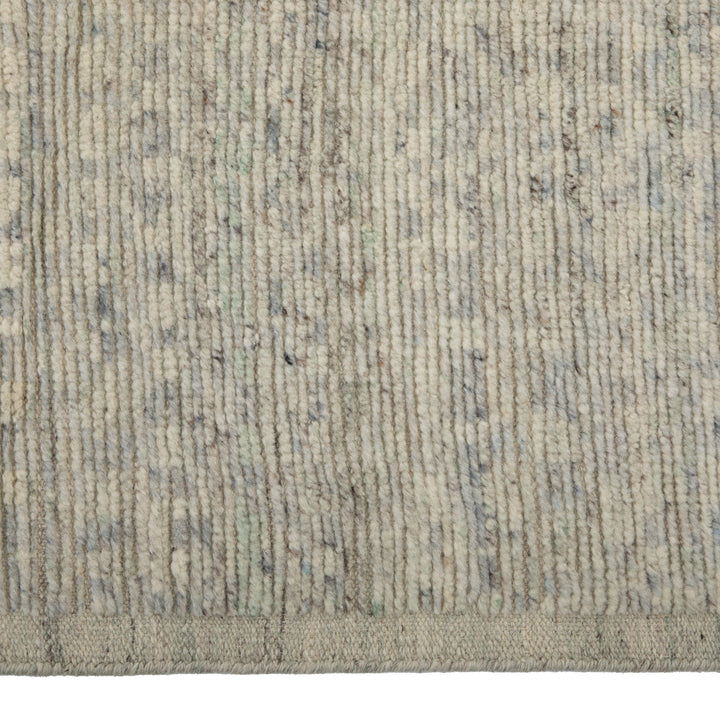 Grey Textured Wool Rug 9x12