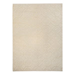 White Moroccan Wool Rug 10x14