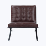 Leather Cross Frame Chair
