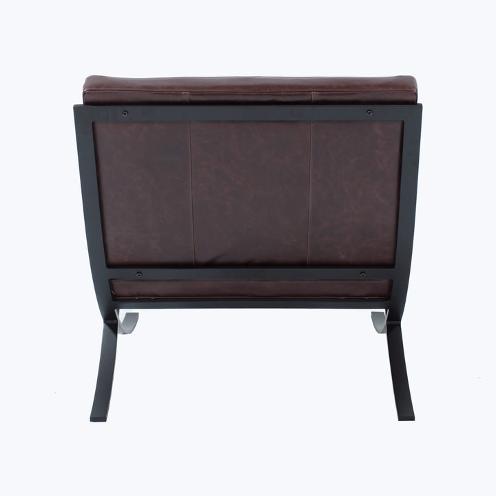 Leather Cross Frame Chair