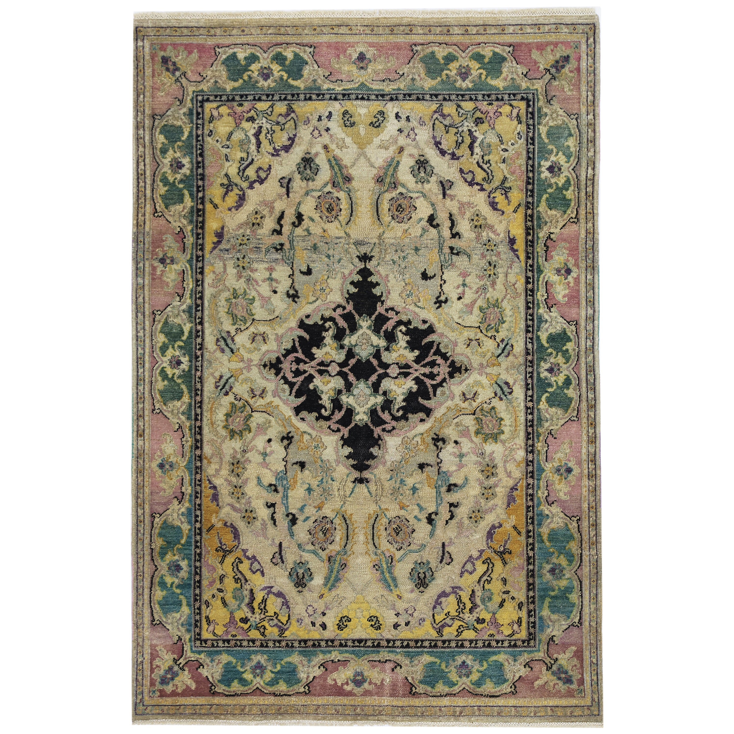 Multicolored Alchemy Transitional Wool Rug - 3'10" x 5'11"