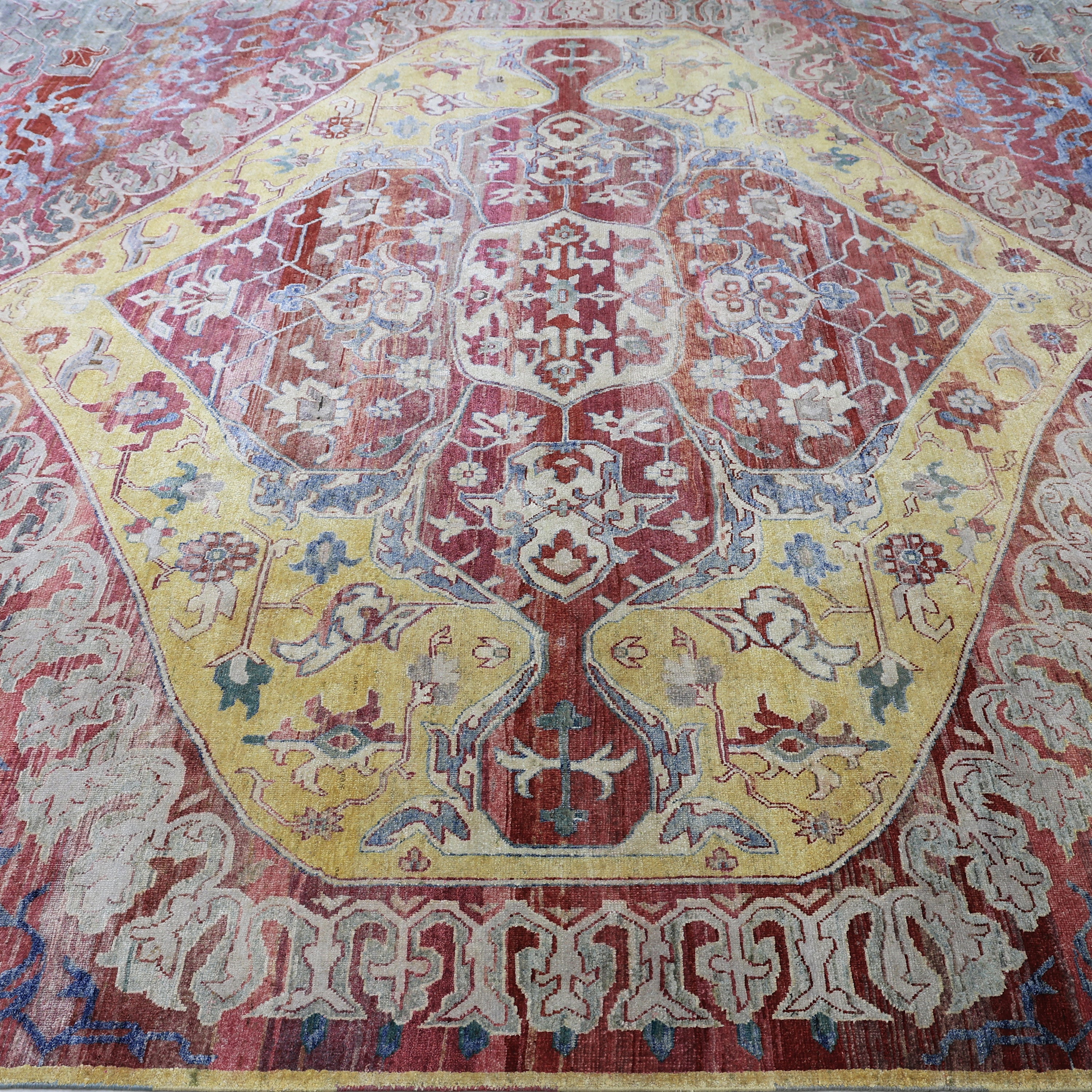 Pink Alchemy Contemporary Silk Rug - 11'4" x 13'7"