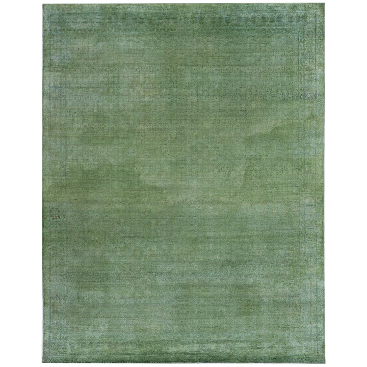 Green Alchemy Contemporary Silk Rug - 7'7" x 9'11"