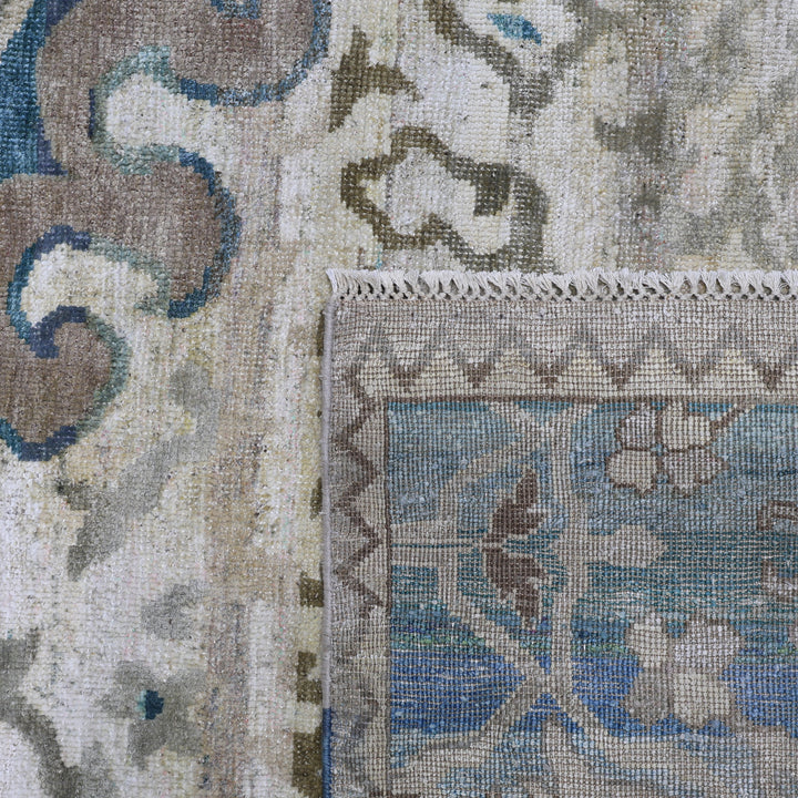 Blue Alchemy Transitional Silk Rug - 9'8" x 11'7"