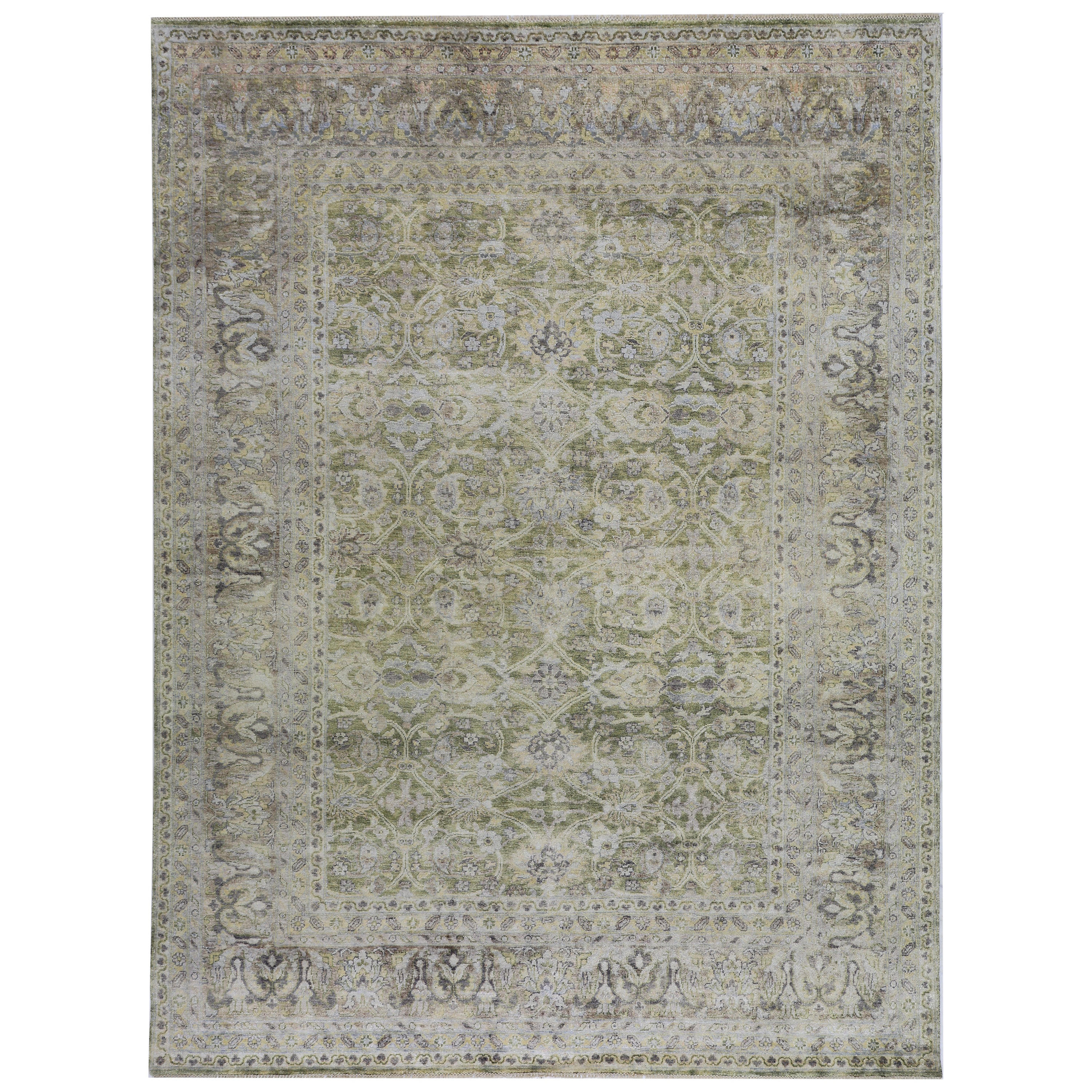 Grey Alchemy Transitional Silk Rug - 8'1" x 11'