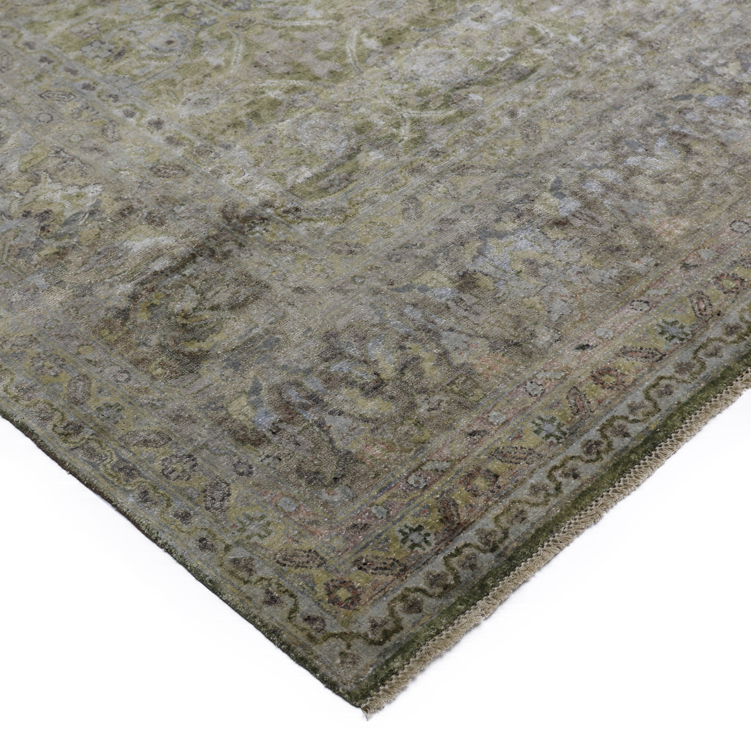 Grey Alchemy Transitional Silk Rug - 8'1" x 11'