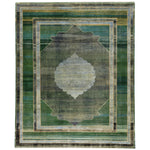 Green Alchemy Transitional Silk Wool Blend Rug - 9' x 11'1"