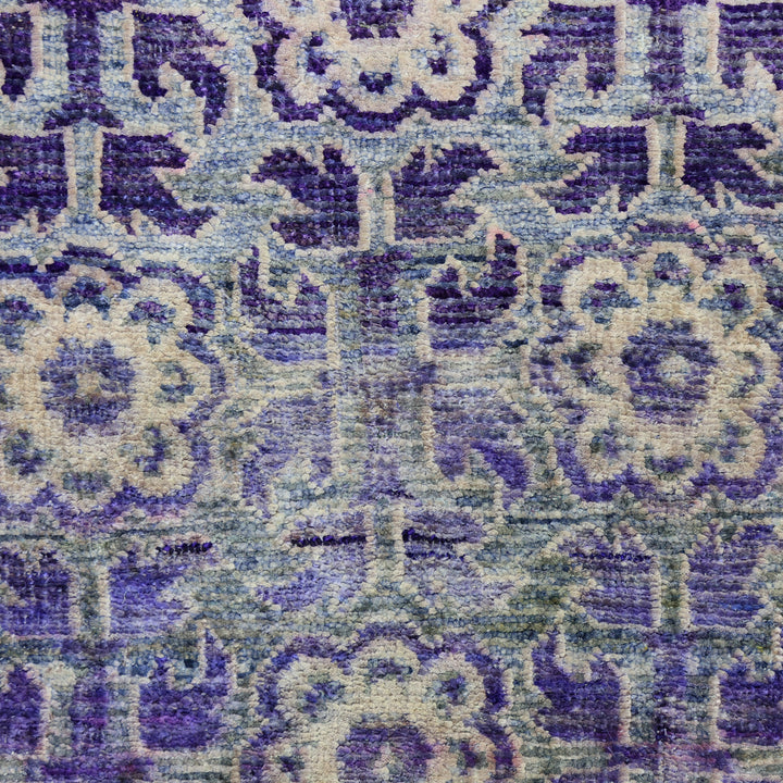 Purple Alchemy Contemporary Silk Rug - 2'11" x 4'11"