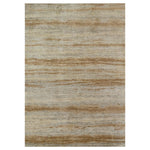 Contemporary Wool Silk Blend Rug - 6' x 9'