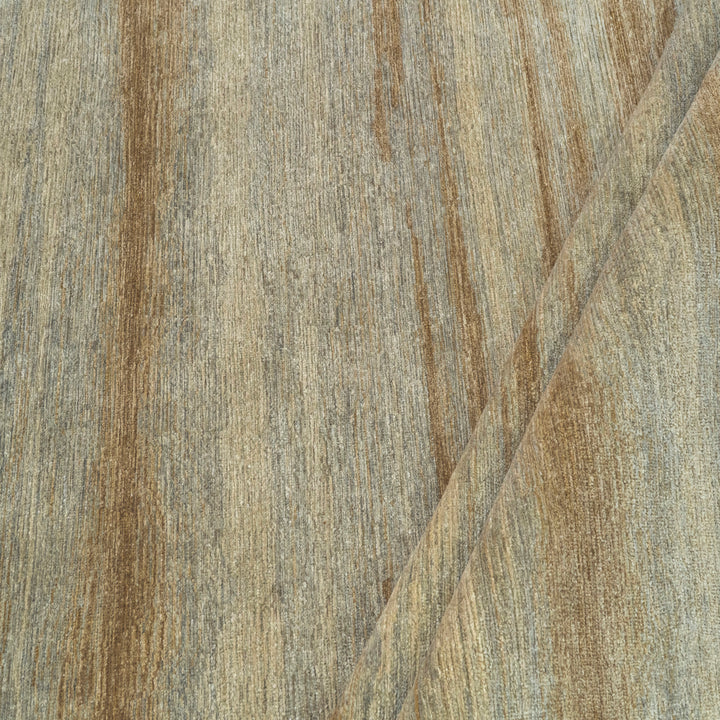 Contemporary Wool Silk Blend Rug - 6' x 9'