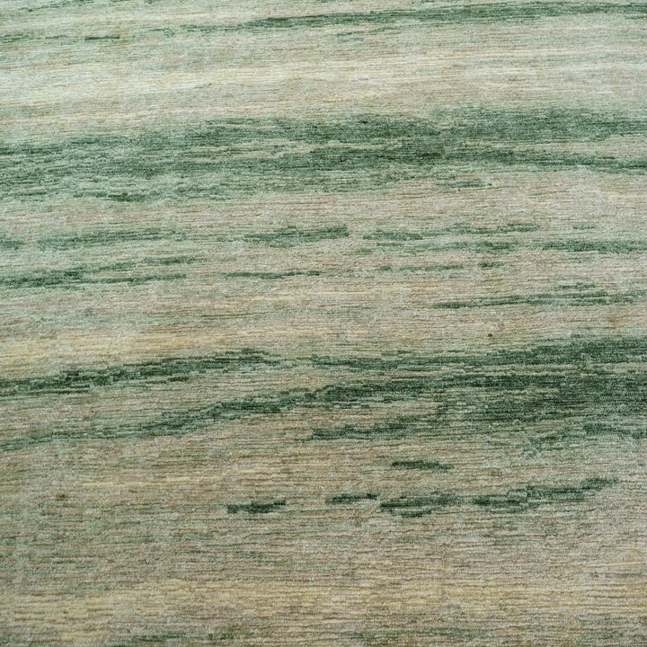 Contemporary Wool Silk Blend Rug - 6' x 9'