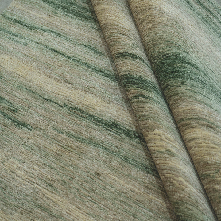 Contemporary Wool Silk Blend Rug - 6' x 9'