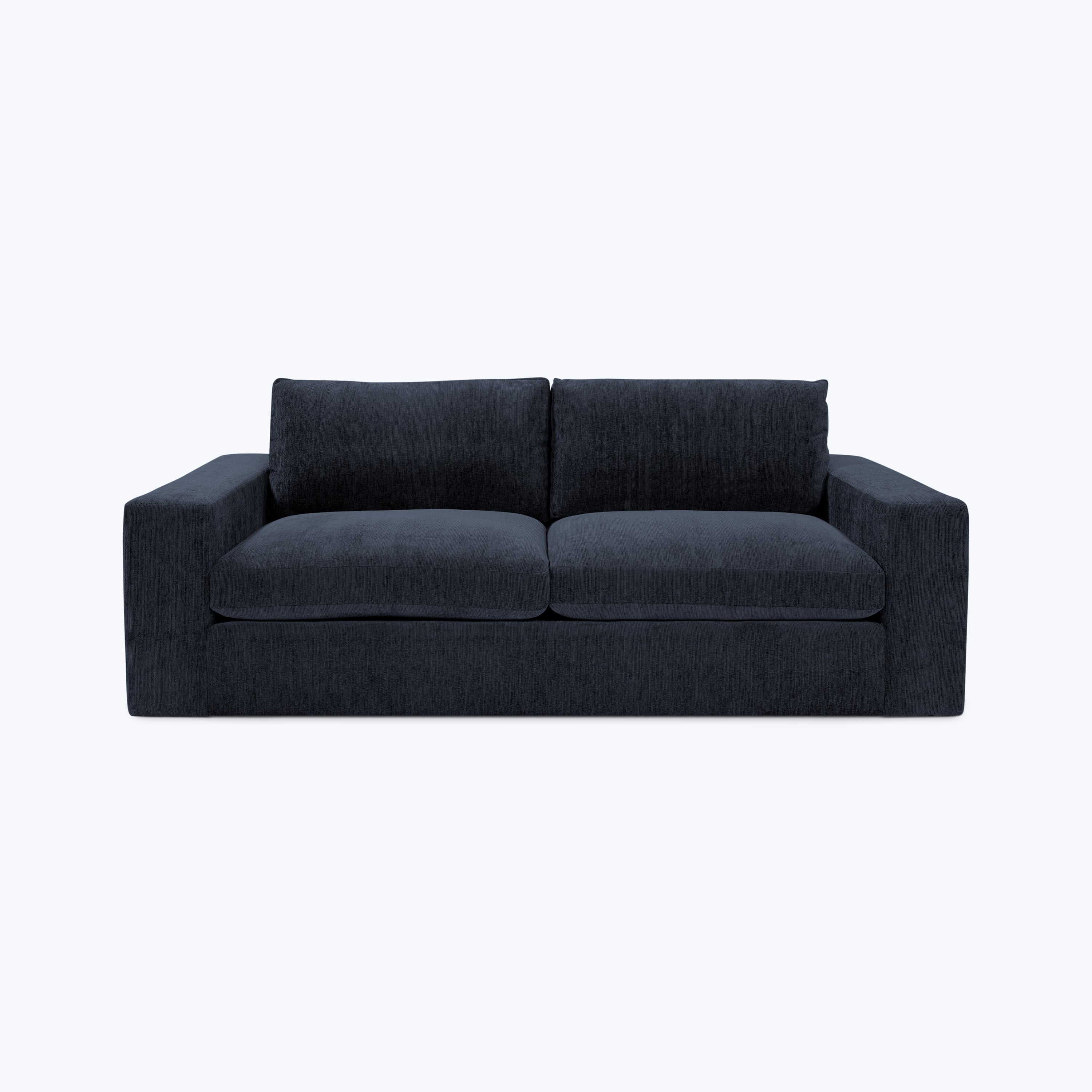 Barclay Sofa 93" W / Teddy, Cotton Blend / Indigo