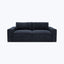 Barclay Sofa 93" W / Teddy, Cotton Blend / Indigo