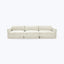 Bond Street 3-Piece Sofa Snoopy, Plush Woven / Cream