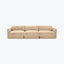 Bond Street 3-Piece Sofa Snoopy, Plush Woven / Autumn