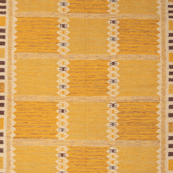 Swedish Inspired Kilim Wool Rug - 6' x 9'