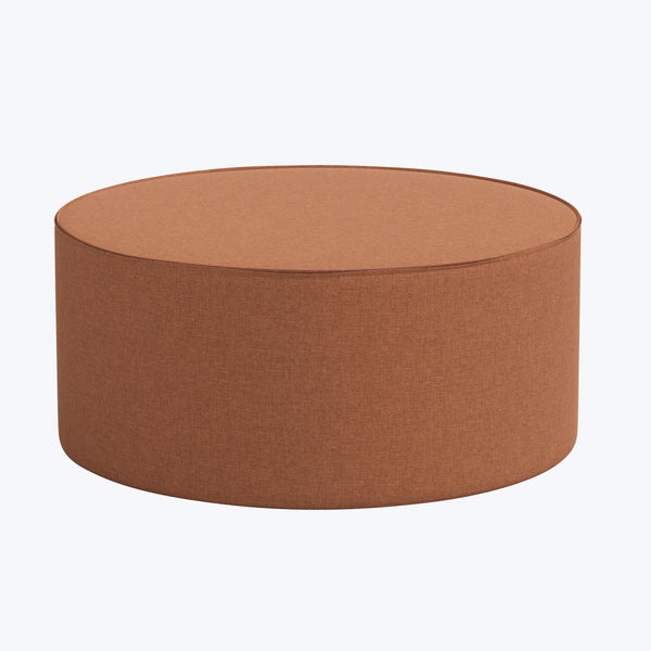 Circa Cocktail Ottoman Zuma Linen Terracotta