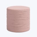 Cindy Ruched Ottoman Linen Blush