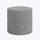 Cindy Ruched Ottoman Boucle Grey