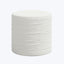 Cindy Ruched Ottoman Zuma Linen White