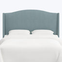 Ellis Headboard Twin / Linen Seaglass