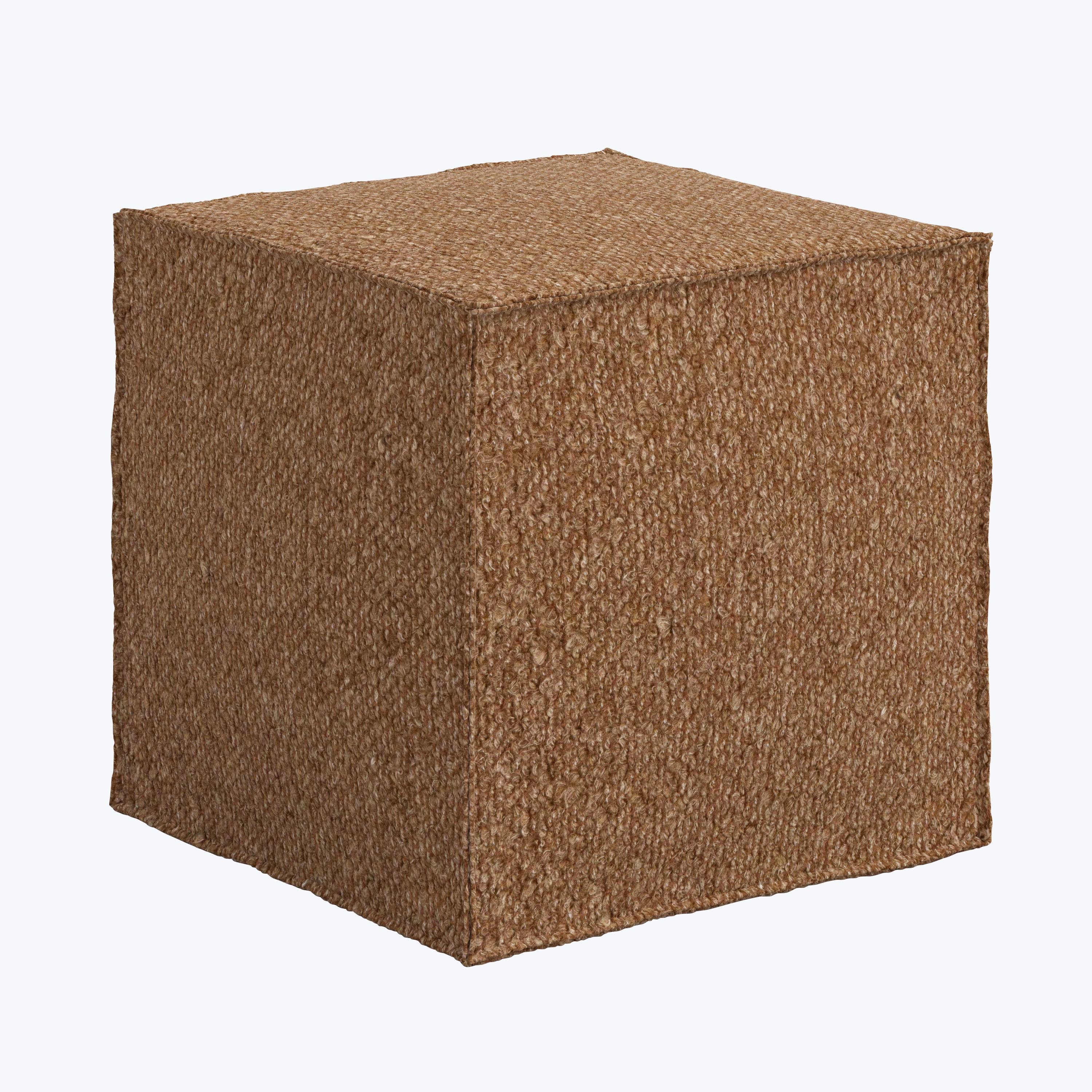 Langston Ottoman Woolen Pecan