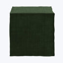 Langston Ottoman Antique Velvet Forest