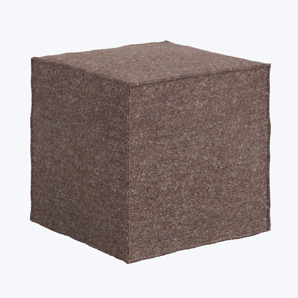 Langston Ottoman Boucle Merlot