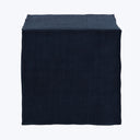 Langston Ottoman Antique Velvet Midnight