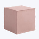 Langston Ottoman Linen Blush