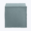 Langston Ottoman Linen Seaglass