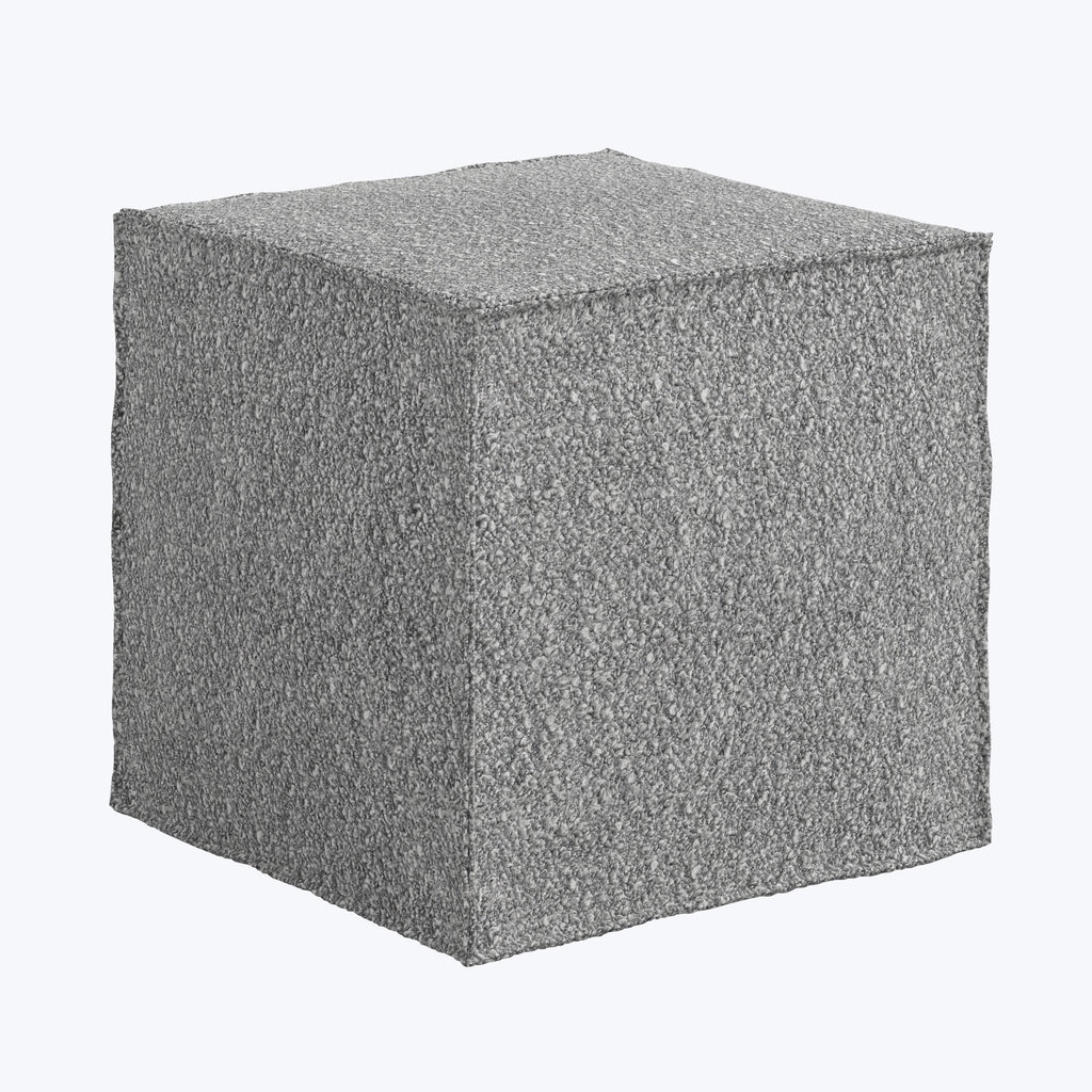 Langston Ottoman Boucle Grey