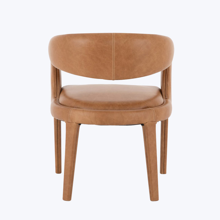 Hawkins Leather Dining Chair Sonoma Butterscotch