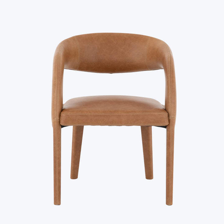 Hawkins Leather Dining Chair Sonoma Butterscotch
