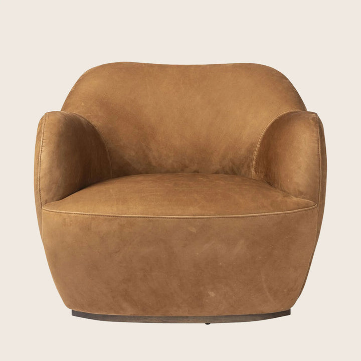 Julius Leather Swivel Chair