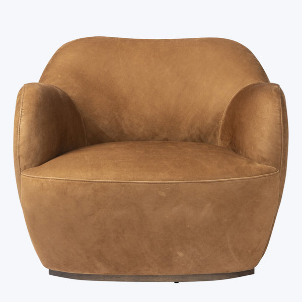 Julius Leather Swivel Chair