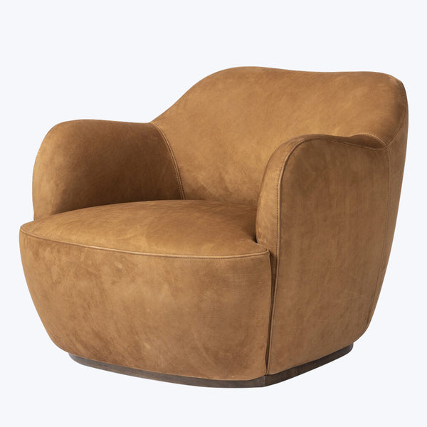Julius Leather Swivel Chair