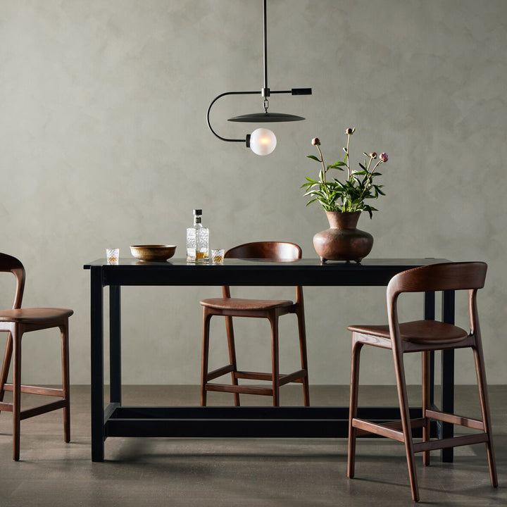Scout Bar & Counter Table Worn Black Mango