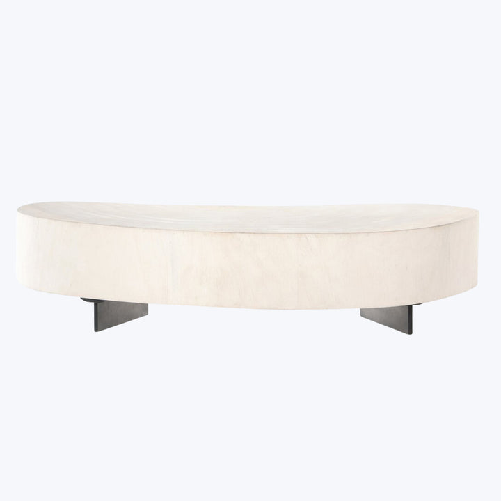 Avett Coffee Table Short Piece / Bleached Guanacaste Oyster