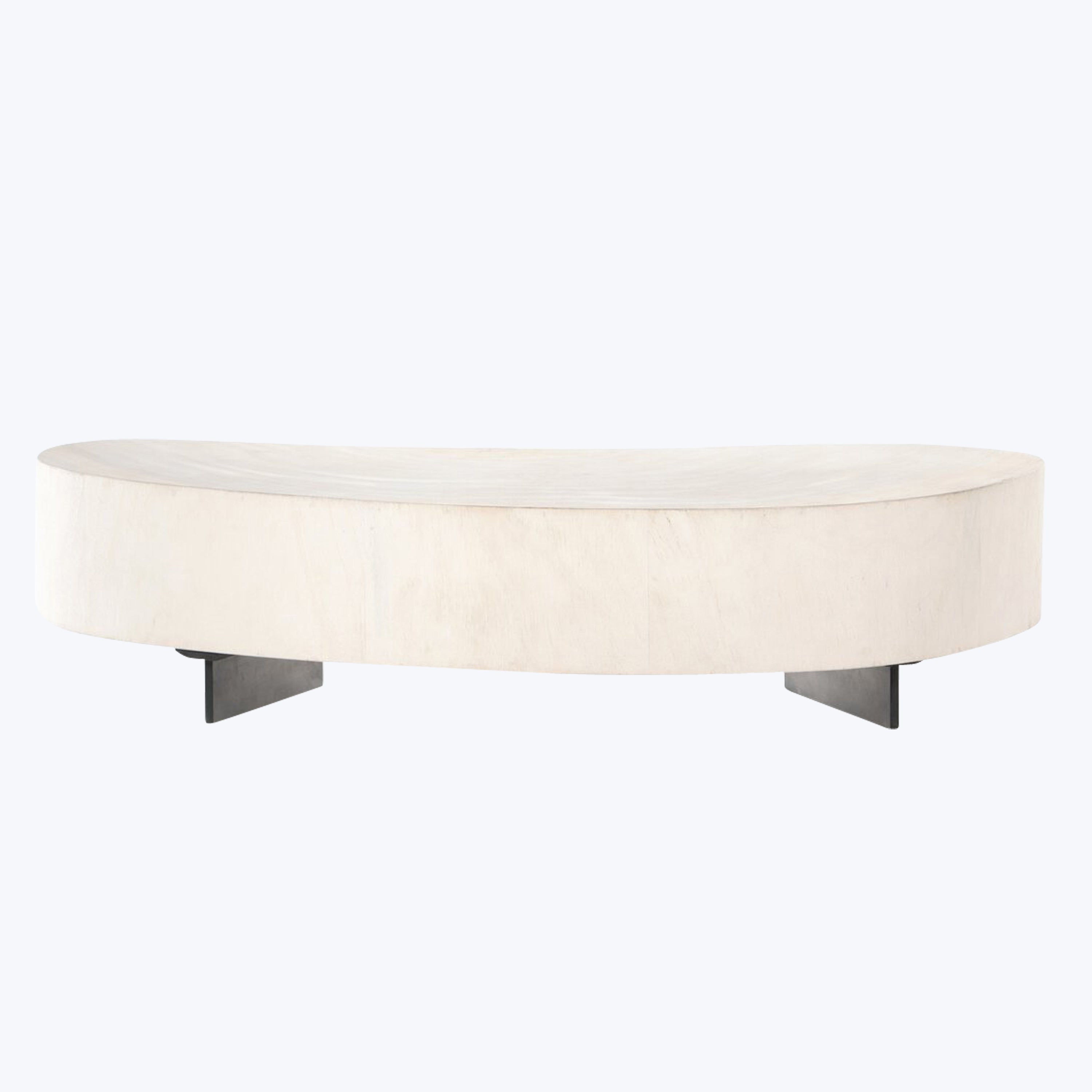 Avett Coffee Table Short Piece / Bleached Guanacaste Oyster