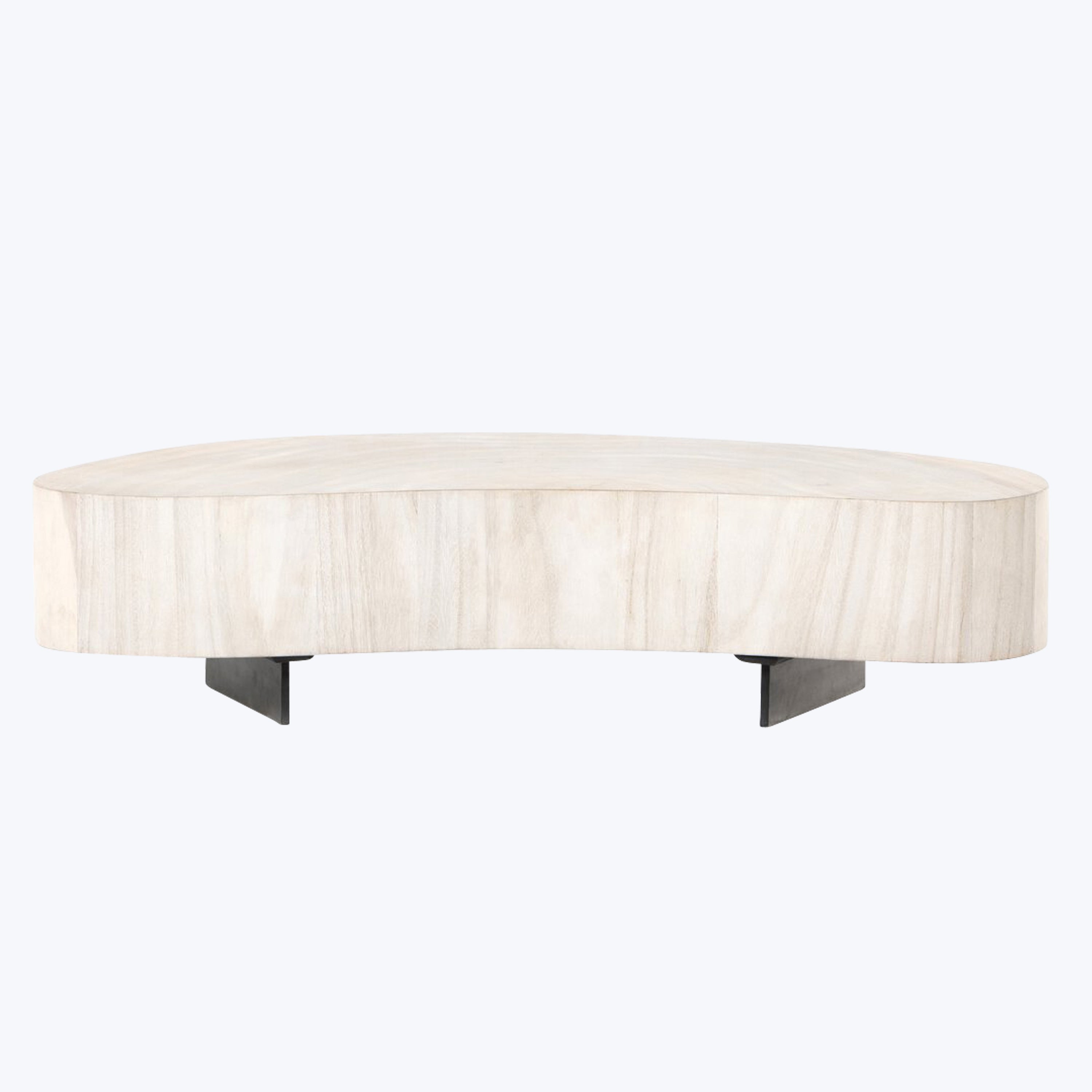 Avett Coffee Table Short Piece / Bleached Guanacaste Oyster