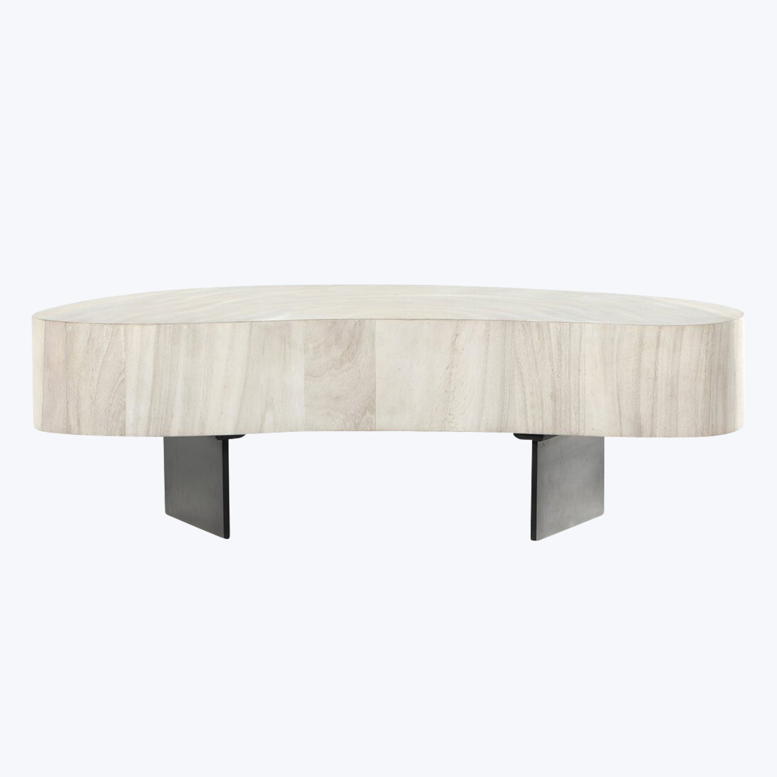 Avett Coffee Table Tall Piece / Bleached Guanacaste Oyster