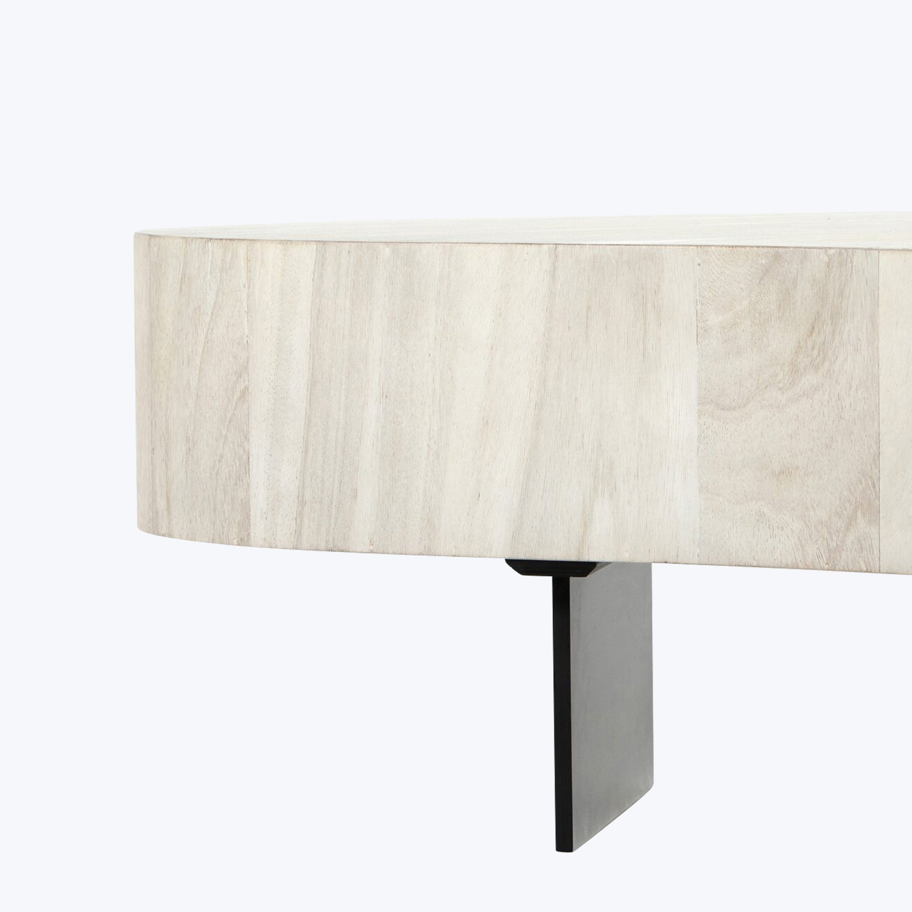 Avett Coffee Table Tall Piece / Bleached Guanacaste Oyster