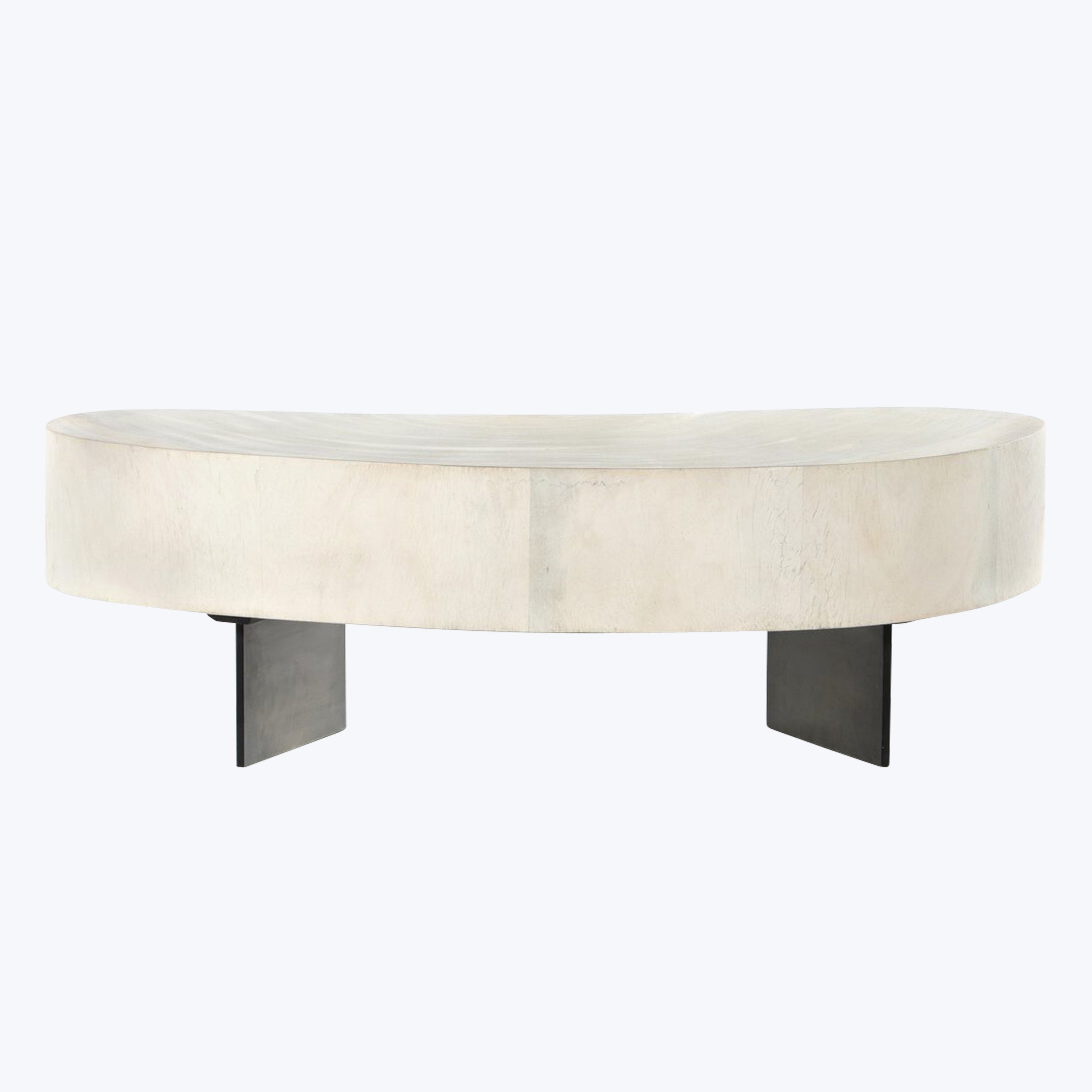 Avett Coffee Table Tall Piece / Bleached Guanacaste Oyster