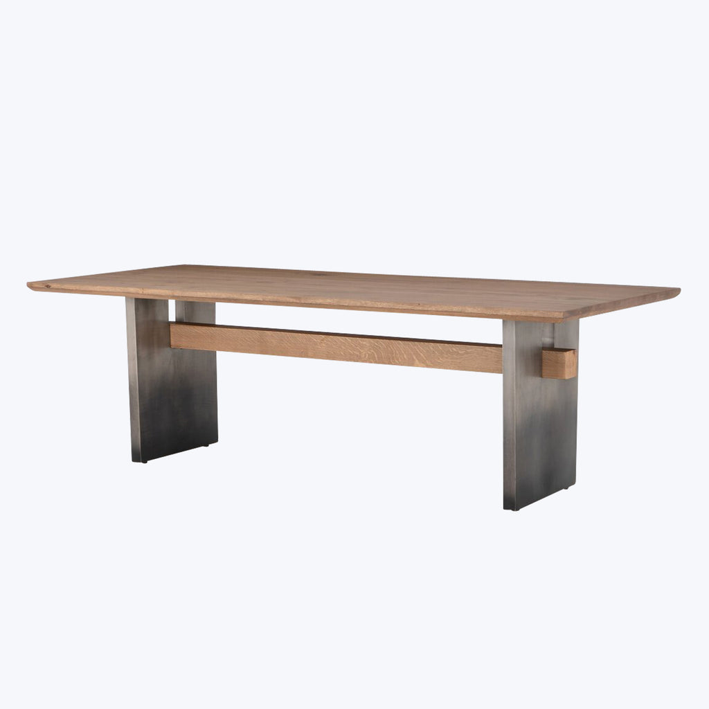 Brennan Dining Table Dove Oak