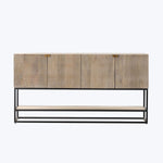 Kelby Small Media Cabinet Light Wash Mango