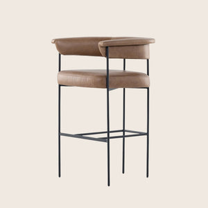 Carrie Leather Bar Stool Chaps Saddle - hover