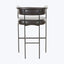 Carrie Leather Bar Stool Sonoma Black