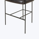 Carrie Leather Bar Stool Sonoma Black